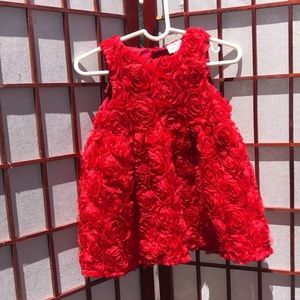 Red baby dress